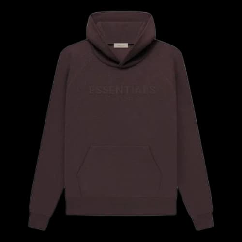Fear of God Essentials SS23 Waffle Raglan Hoodie 'Plum Purple'