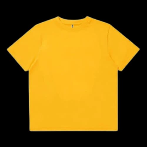 Fear of God Essentials Boxy Tee Yellow Solid Color Short Sleeve Unisex