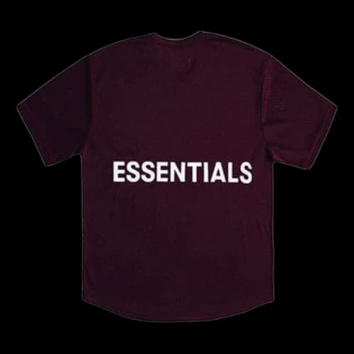 Fear of God Essentials Mesh Tee Breathable Short Sleeve Unisex Red