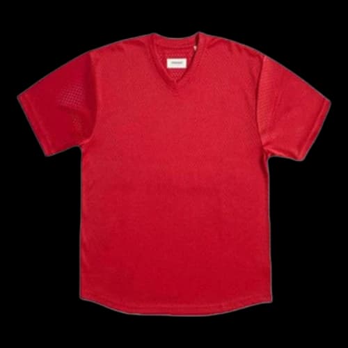 Fear of God Essentials Mesh Tee Red Breathable Short Sleeve Unisex