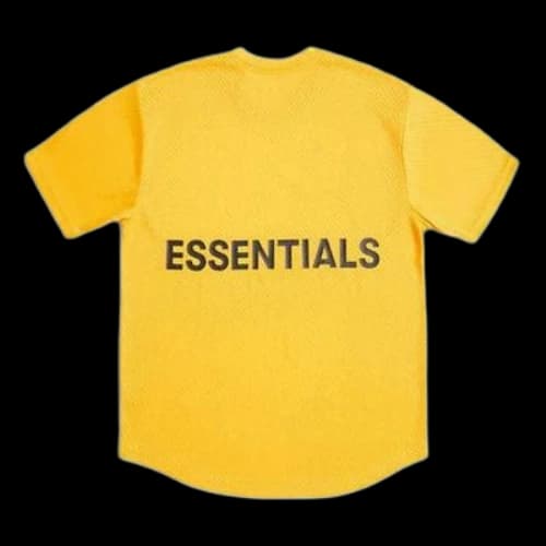 Fear of God Essentials Mesh Tee Breathable Short Sleeve Unisex Yellow
