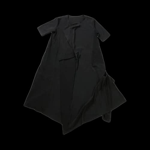 Yohji Yamamoto Front Draped Dress 'Black'