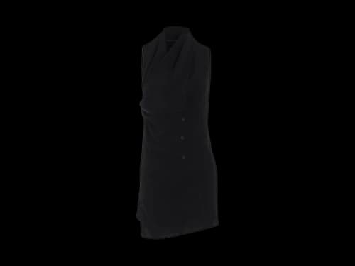 Yohji Yamamoto Draped Long Vest Black
