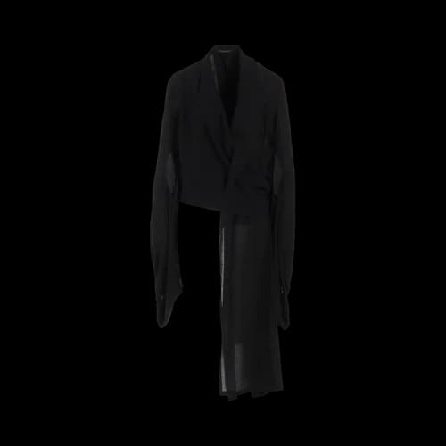 Yohji Yamamoto Balloon Sleeve Wrap Jacket 'Black'