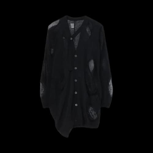 Yohji Yamamoto Draped D Cardigan 'Black'