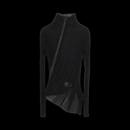 Yohji Yamamoto High Gauge Rib Zip Cardigan 'Black'