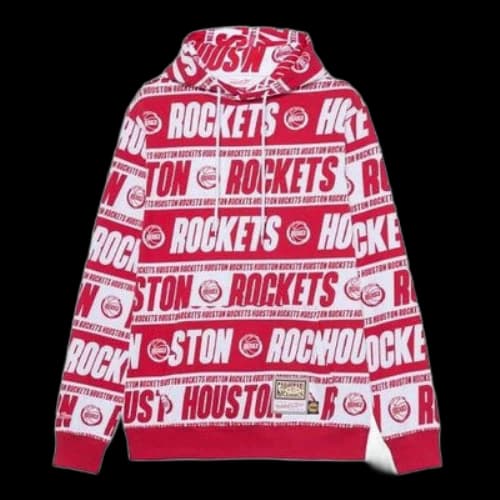 Mitchell & Ness x NBA Houston Rockets HWC Team Wrap Hoodie 'Red White'