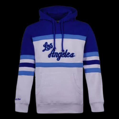 Mitchell & Ness x NBA Coach Los Angeles Lakers Hoodie 'White Blue'