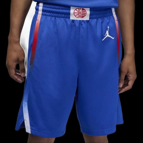 Jordan France Limited Road Basketball Shorts Men's Super Blue
