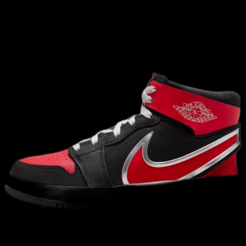 (GS) Air Jordan 1 Mid RM EasyOn 'Black White University Red'