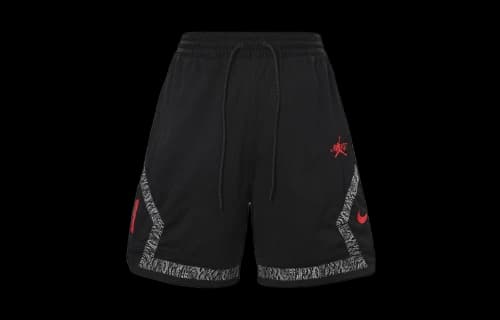 Air Jordan x Awake NY Diamond Shorts Asia Sizing 'Black University Red'
