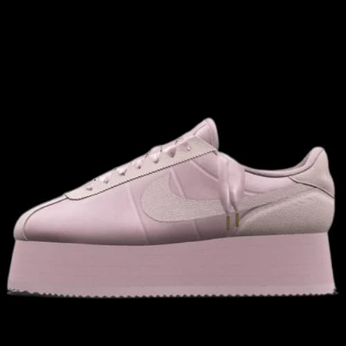 Nike Cortez Platform Unlocked By You Custom Shoes 'Pink' (Women's)