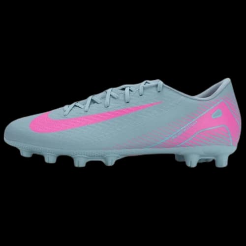 Nike Mercurial Vapor 16 Comfortable HG Hard Ground Soccer Shoes Unisex Gray Pink