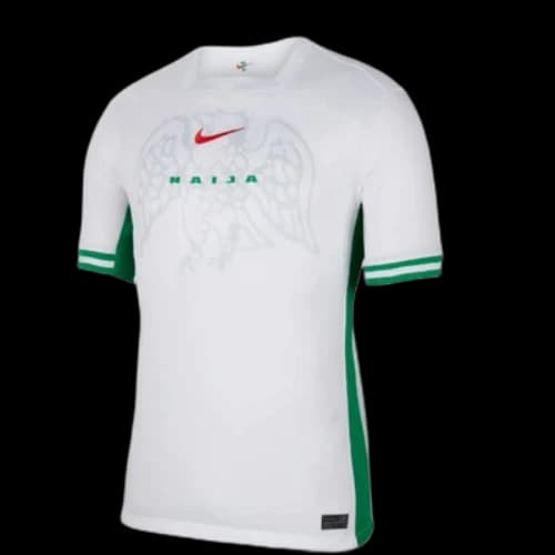 Nike Dri-FIT Nigeria 2024 Stadium Home Football Replica Shirt 'White Green'