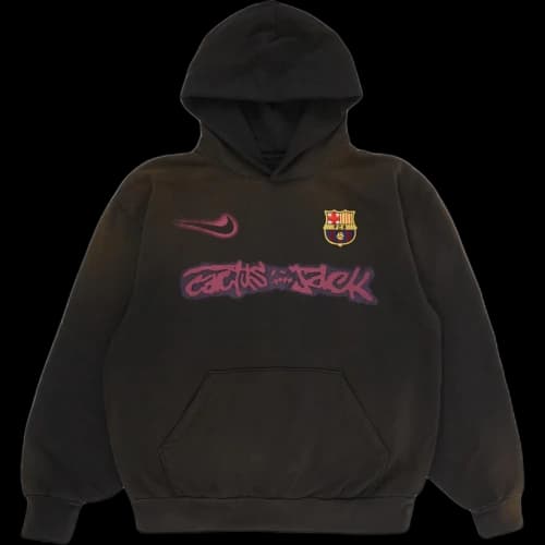 Nike FC Barcelona x Cactus Jack Spray Logo Hoodie 'Blue'