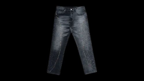 Free Refills Cathedral Denim Pants Black