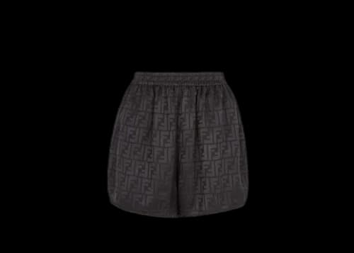 Fendi by Marc Jacobs Silk Shorts Black