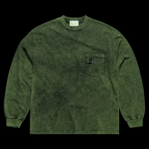 Aries Embroidered Acid Pocket Tee 'Green'