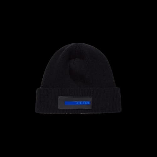 Aries Rubber Patch Beanie 'Black'