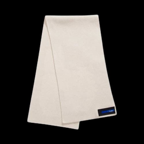 Aries Rib Patch Scarf 'Ecru'