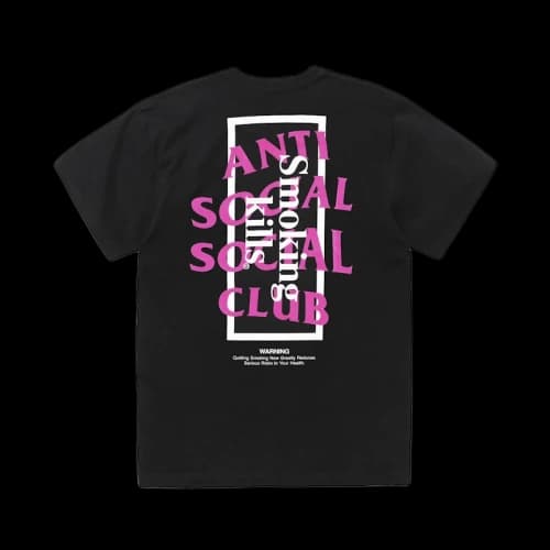 Anti Social Social Club x FR2 Smoking Kills Tee Black