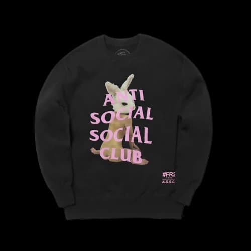 Anti Social Social Club x FR2 Crewneck Sweatshirt Black