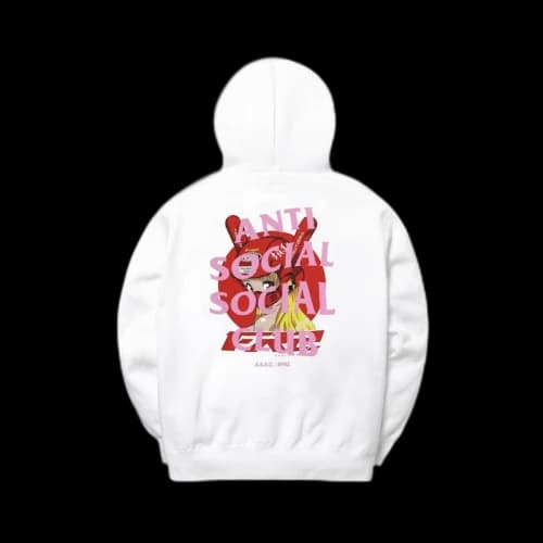 Anti Social Social Club x FR2 Exclusive Biker Girl Hoodie Beige
