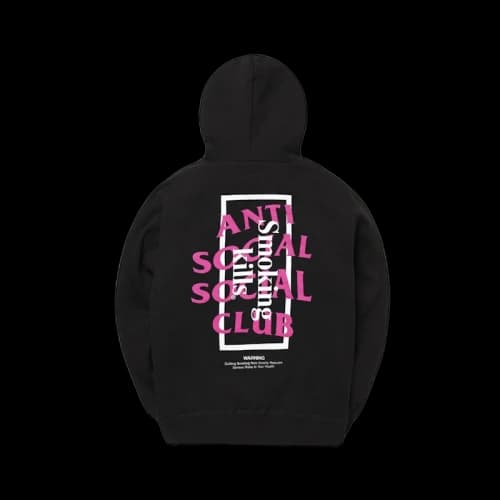 Anti Social Social Club x FR2 Smoking Kills Hoodie Black