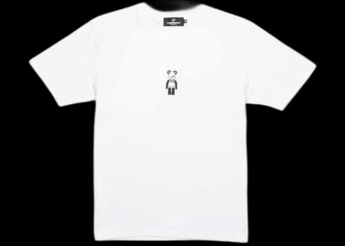 Medicom x Fragment Design x Freemansory Bearbrick Tee White