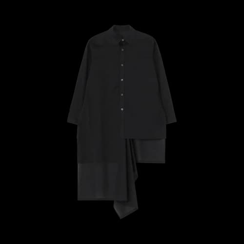 Yohji Yamamoto Asymmetric Long Blouse 'Black'