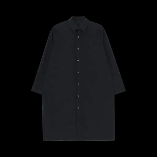 Yohji Yamamoto Side Slit Long Blouse 'Black'