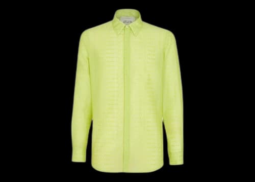 Fendi by Marc Jacobs Silk and Cotton Shirt Yellow