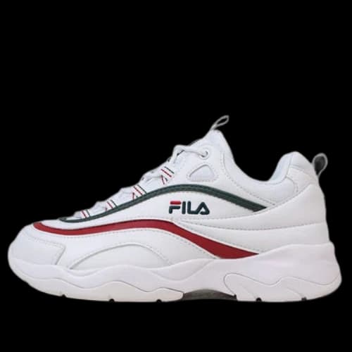 Folder X FILA Ray Series VNTG Chunky Sneakers Green/Red