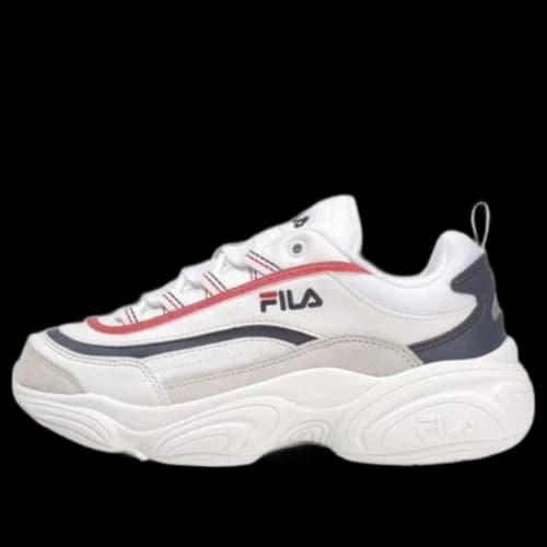 FILA Ray Series Chunky Sneakers White/Red/Black