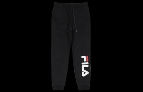 FILA Heritage Logo Printing jogging Bundle Feet Sports Pants Black