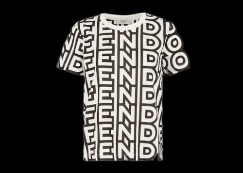 Fendi by Marc Jacobs Two-tone Cotton T-Shirt Multicolor