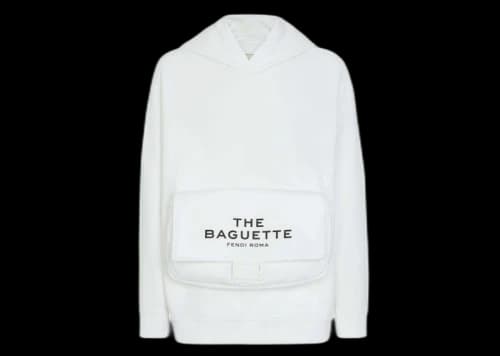 Fendi by Marc Jacobs Jersey Oversized Sweatshirt White