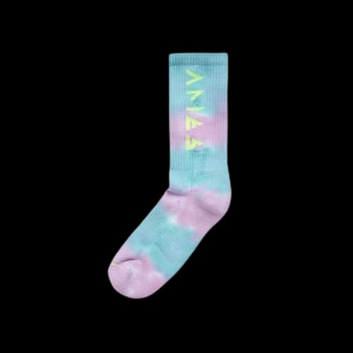 Aries Tie Dye Rune Socks 'Yellow'