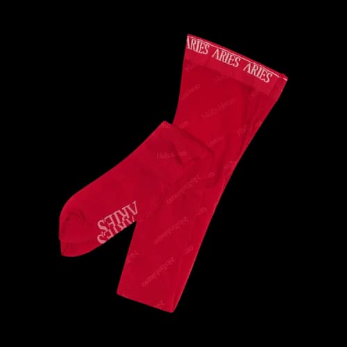 Aries No Problemo Logo Tights 'Wine'