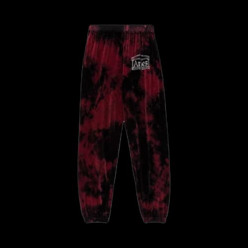 Aries Velour Sweatpants 'Red'