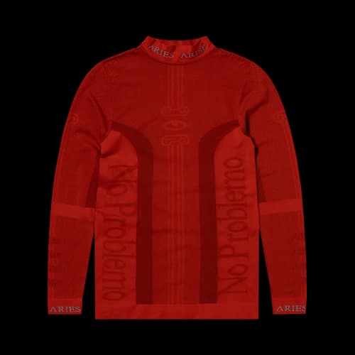 Aries Column Base Layer Long-Sleeve Top 'Red'