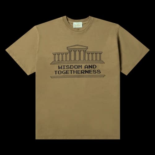 Aries Wisdom/Togetherness Tee 'Olive'