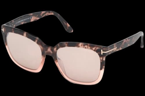 Tom Ford Round Sunglasses Havana (FT0502 55G)
