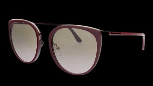 Tom Ford Rectangle Sunglasses Red (FT0640-K 69K)