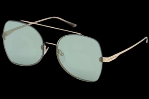 Tom Ford Rectangle Sunglasses Gold (FT0656 28Q)