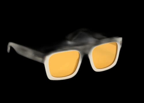 Tom Ford Fausto Square Sunglasses Ivory/Light Brown (FT0711S-25E)