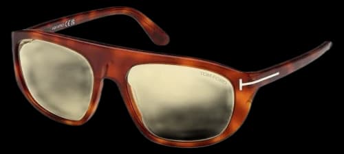 Tom Ford Edward Aviator Sunglasses Havana/Brown (FT1002-53E-58)