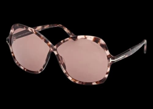 Tom Ford Rosemin Butterfly Sunglasses Havana/Violet (FT1013-55Y-64)
