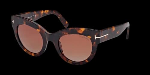 Tom Ford Lucilla Cat Eye Sunglasses Havana/Bordeaux (FT1063-52T-51)