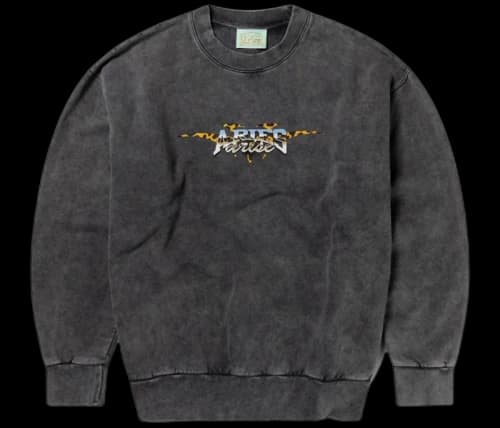 Aries Chrome Desert Sweatshirt Acid Wash